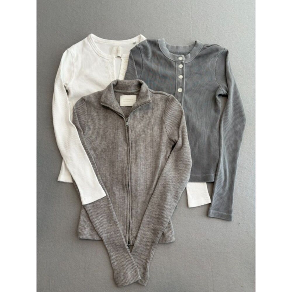 Citizens of Humanity Womens Small Varra Henley Zip Cardigan Kari Cardigan Sample